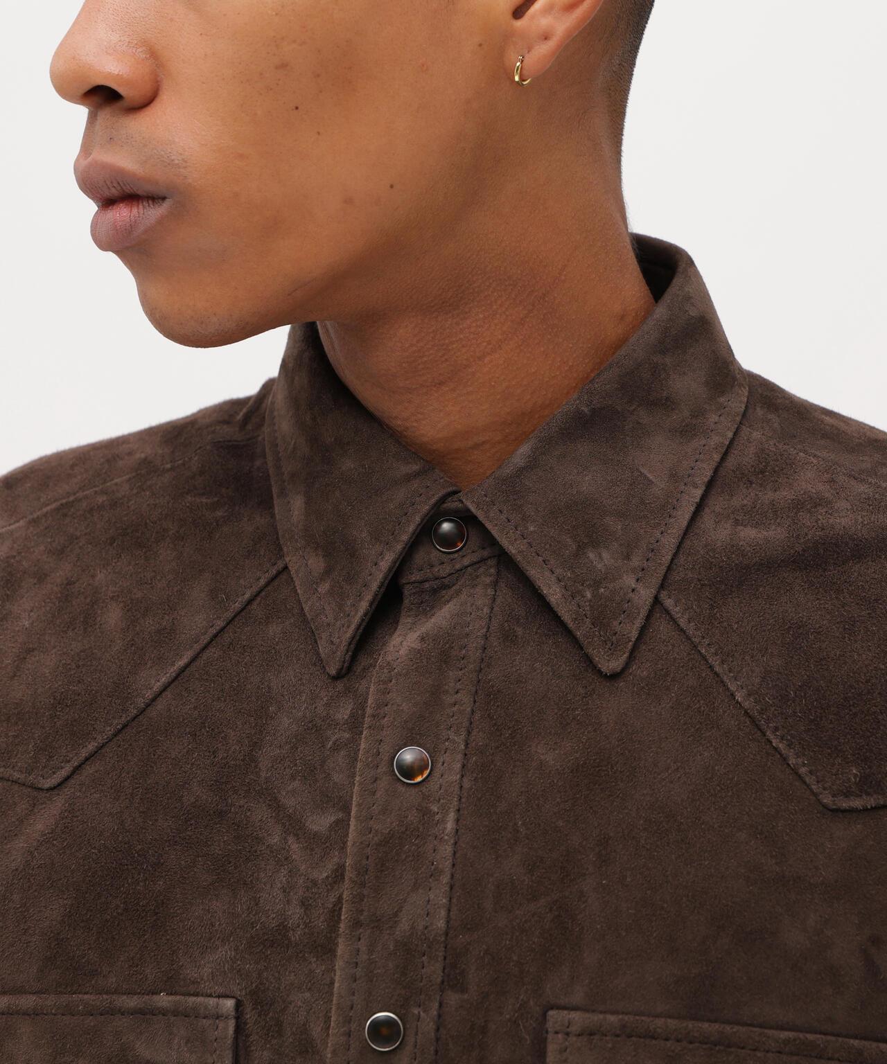 GOAT SUEDE WESTERN SHIRT 山羊麂皮西部風襯衫