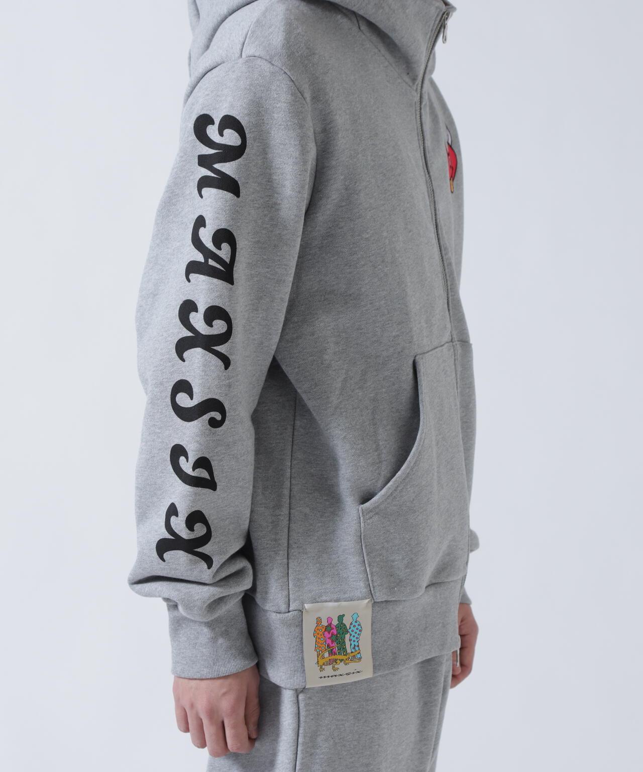 maxsix ONI HEART ZIP PARKA 拉鍊連帽衛衣