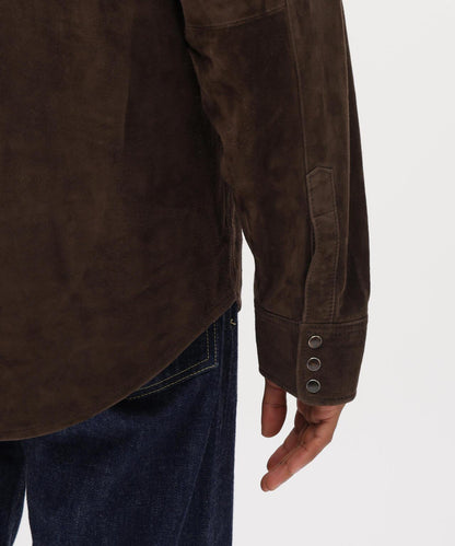 GOAT SUEDE WESTERN SHIRT 山羊麂皮西部風襯衫