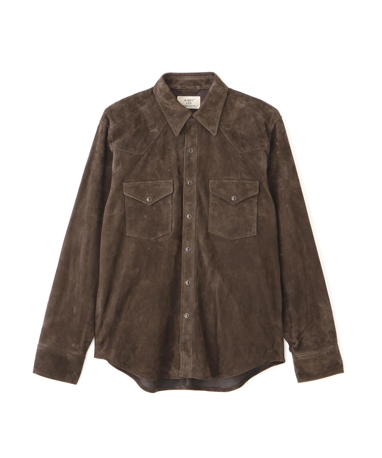 GOAT SUEDE WESTERN SHIRT 山羊麂皮西部風襯衫