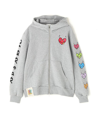 maxsix ONI HEART ZIP PARKA 拉鍊連帽衛衣