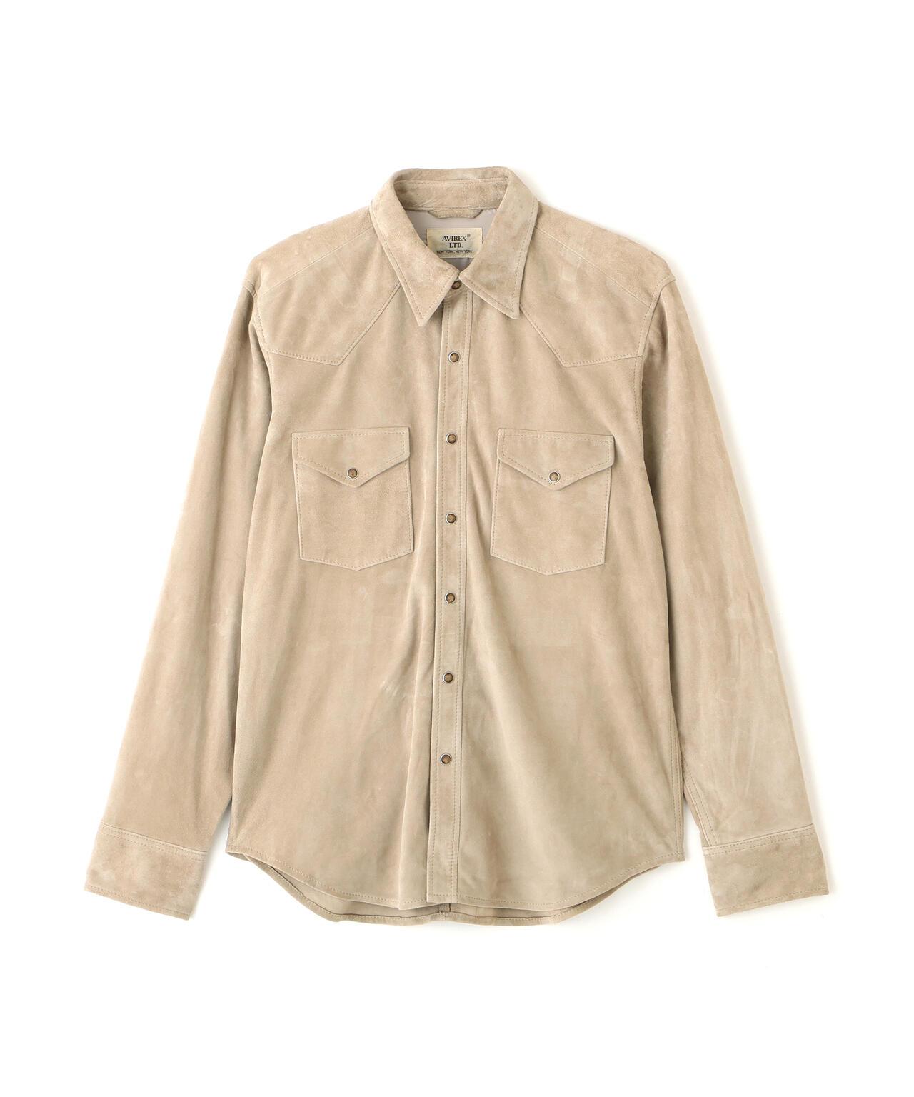 GOAT SUEDE WESTERN SHIRT 山羊麂皮西部風襯衫