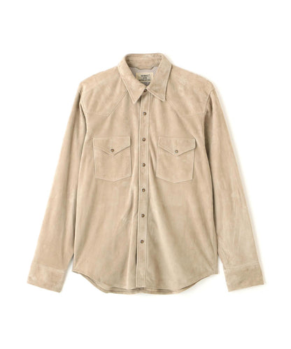GOAT SUEDE WESTERN SHIRT 山羊麂皮西部風襯衫