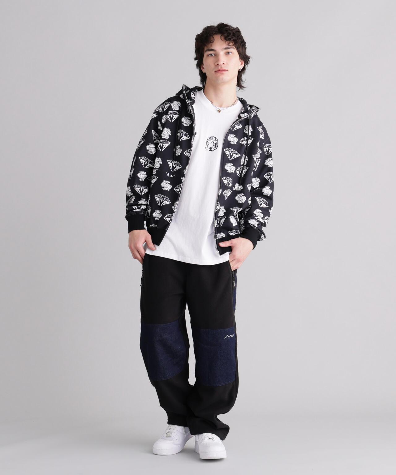 MANASTASH × BILLION《AIR》E BOYS CLUB ビリオネア・ボーイズ・クラブ 刺繡Logo拉鍊連帽衛衣