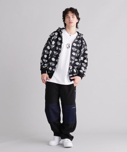 MANASTASH × BILLION《AIR》E BOYS CLUB ビリオネア・ボーイズ・クラブ 刺繡Logo拉鍊連帽衛衣