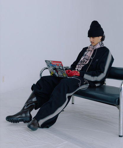 棉質針織圓領上衣 TRACK CREW NECK - COTTON JERSEY