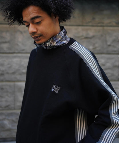 棉質針織圓領上衣 TRACK CREW NECK - COTTON JERSEY