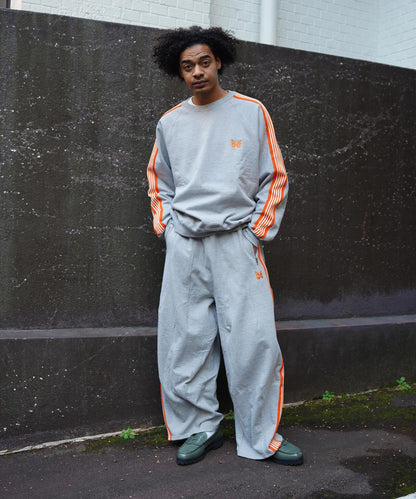棉質針織圓領上衣 TRACK CREW NECK - COTTON JERSEY