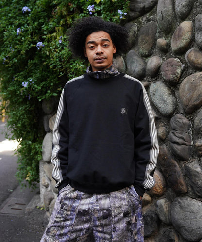 棉質針織圓領上衣 TRACK CREW NECK - COTTON JERSEY