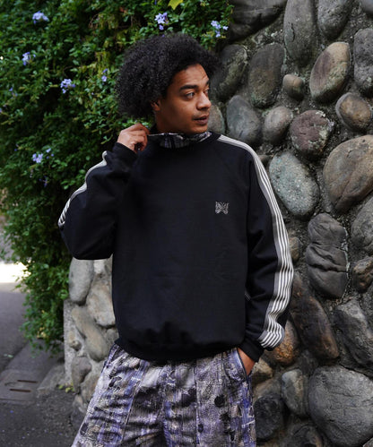 棉質針織圓領上衣 TRACK CREW NECK - COTTON JERSEY
