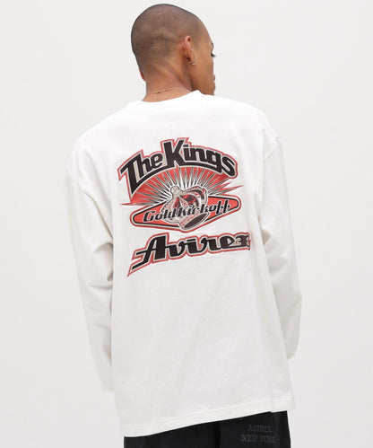 圖案印花長袖T恤 THE KINGS