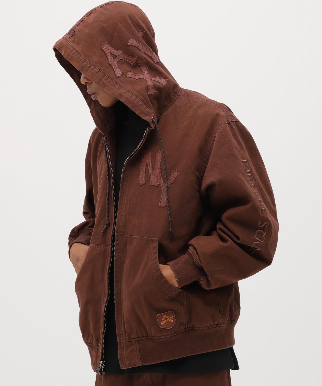 皮革貼片 DUCK HOOD JACKET 夾克