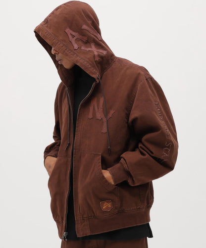 皮革貼片 DUCK HOOD JACKET 夾克