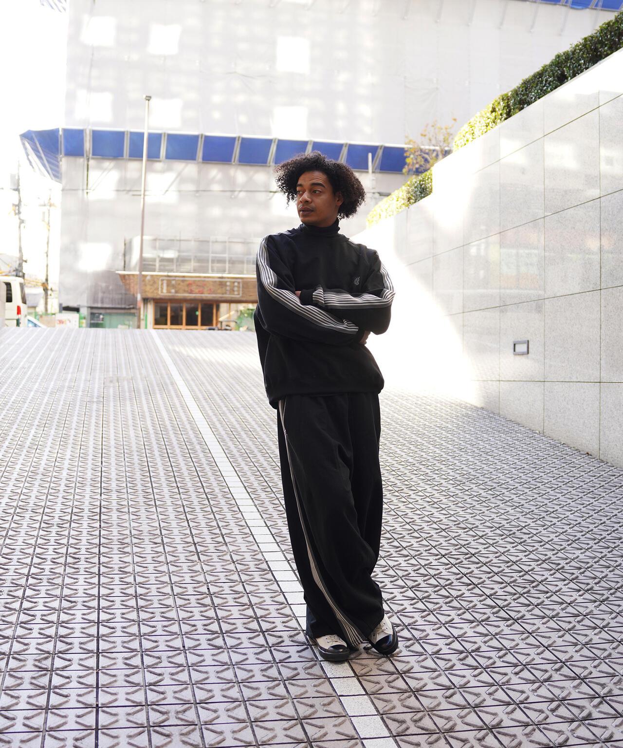 棉質針織圓領上衣 TRACK CREW NECK - COTTON JERSEY