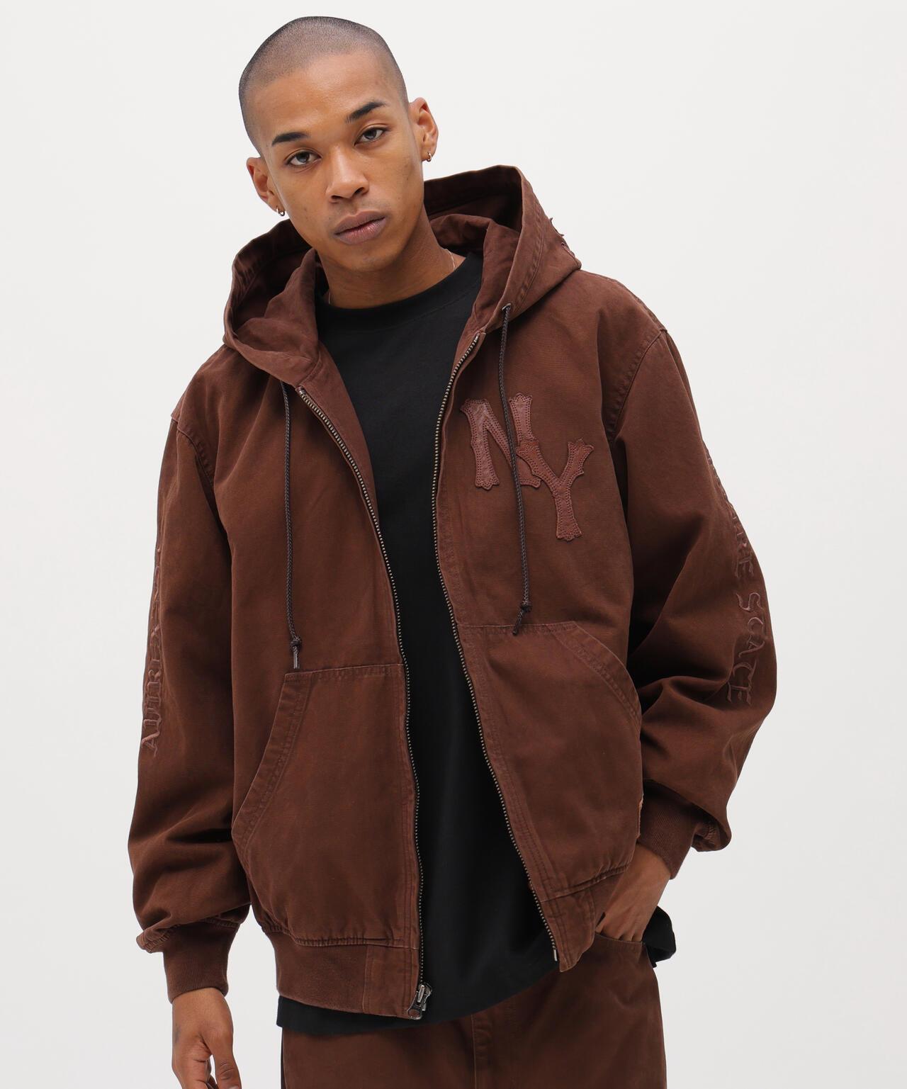 皮革貼片 DUCK HOOD JACKET 夾克