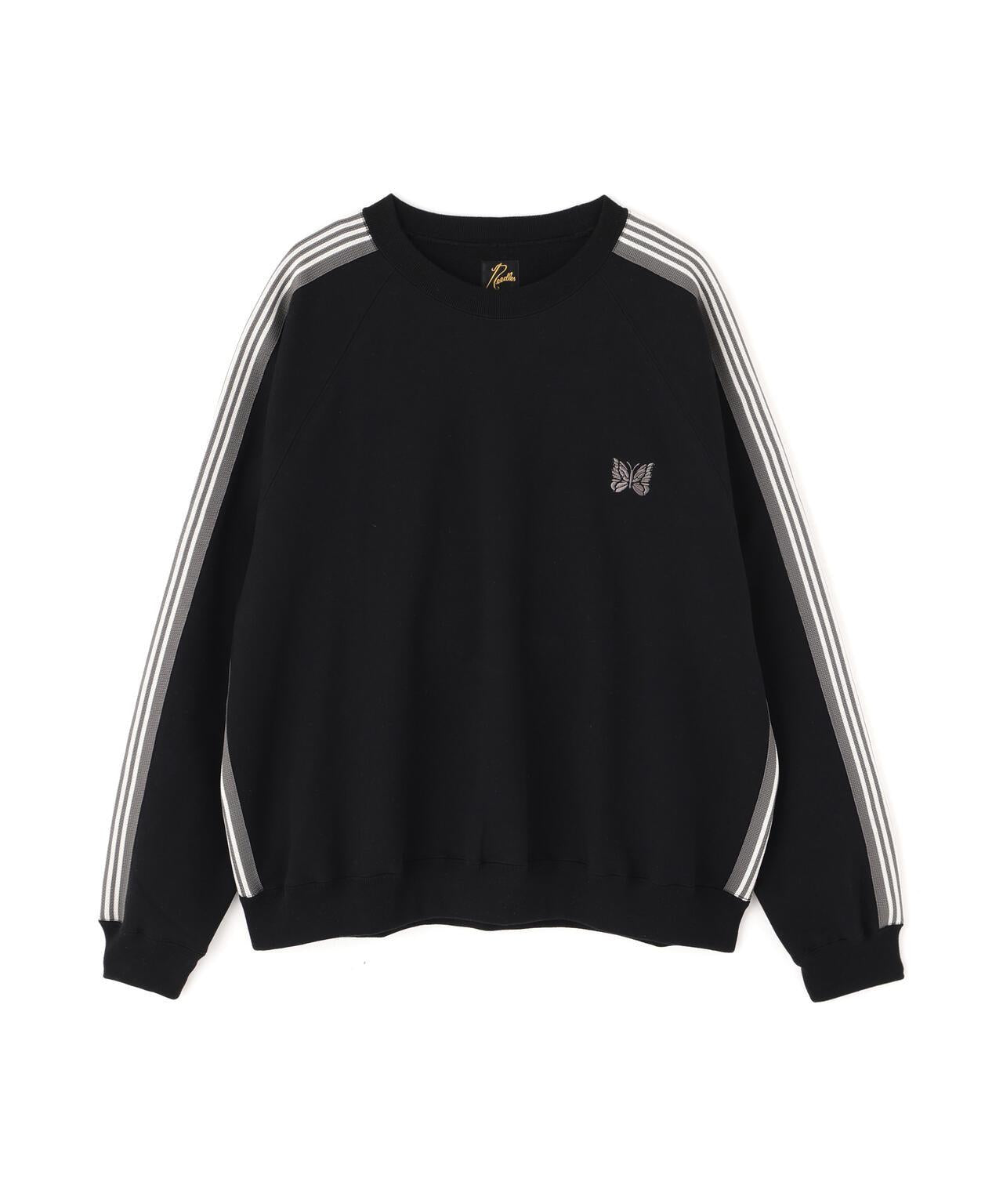棉質針織圓領上衣 TRACK CREW NECK - COTTON JERSEY
