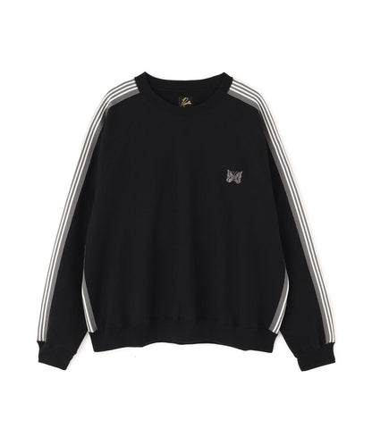 棉質針織圓領上衣 TRACK CREW NECK - COTTON JERSEY