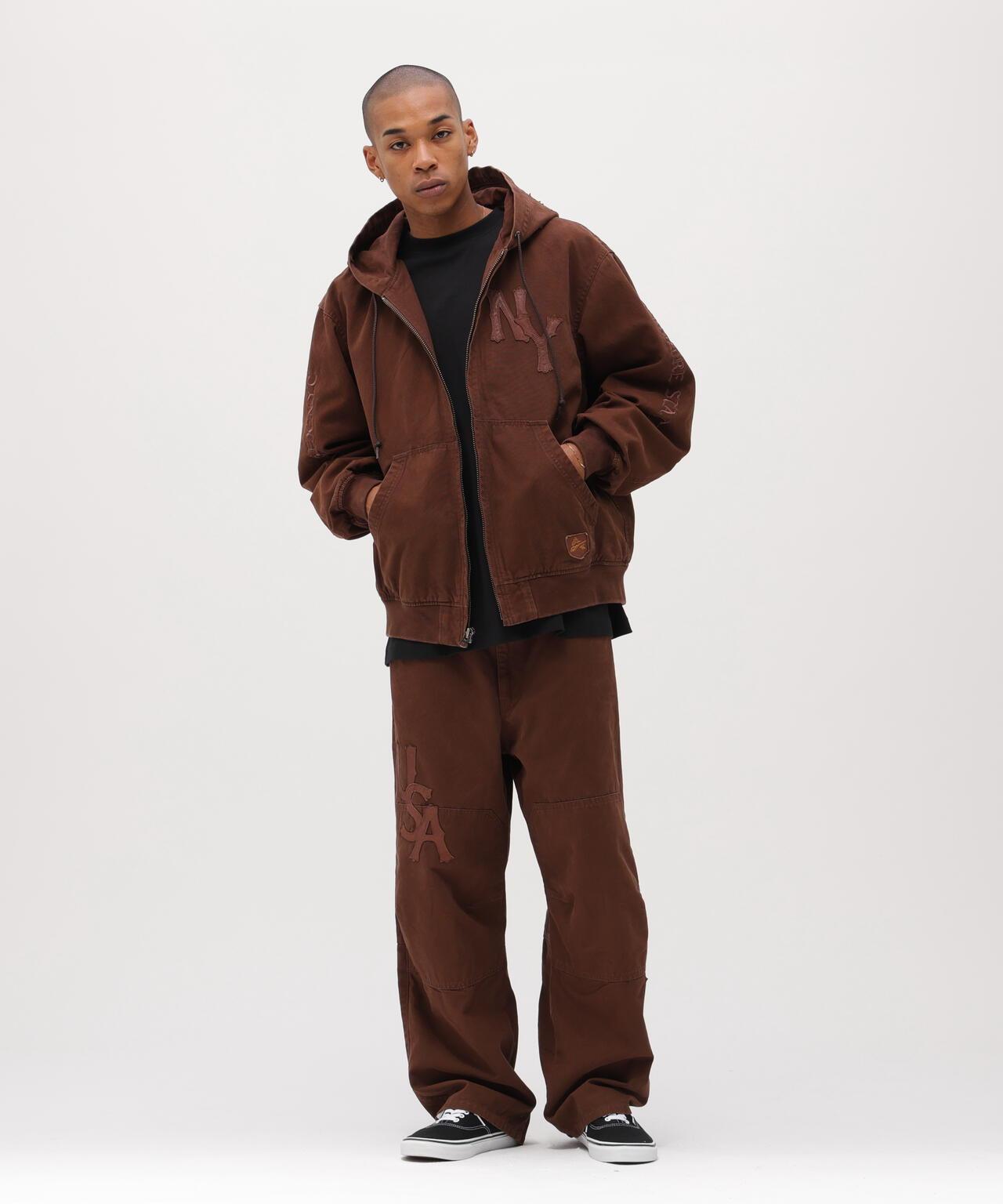皮革貼片 DUCK HOOD JACKET 夾克