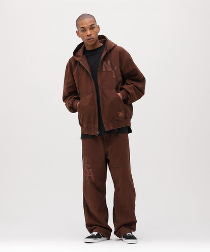 皮革貼片 DUCK HOOD JACKET 夾克