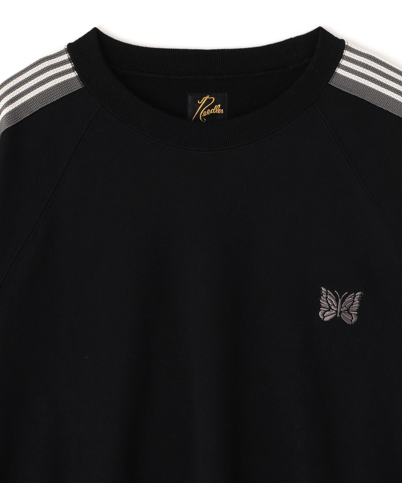 棉質針織圓領上衣 TRACK CREW NECK - COTTON JERSEY