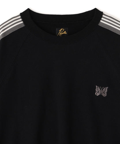 棉質針織圓領上衣 TRACK CREW NECK - COTTON JERSEY
