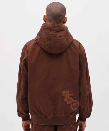 皮革貼片 DUCK HOOD JACKET 夾克