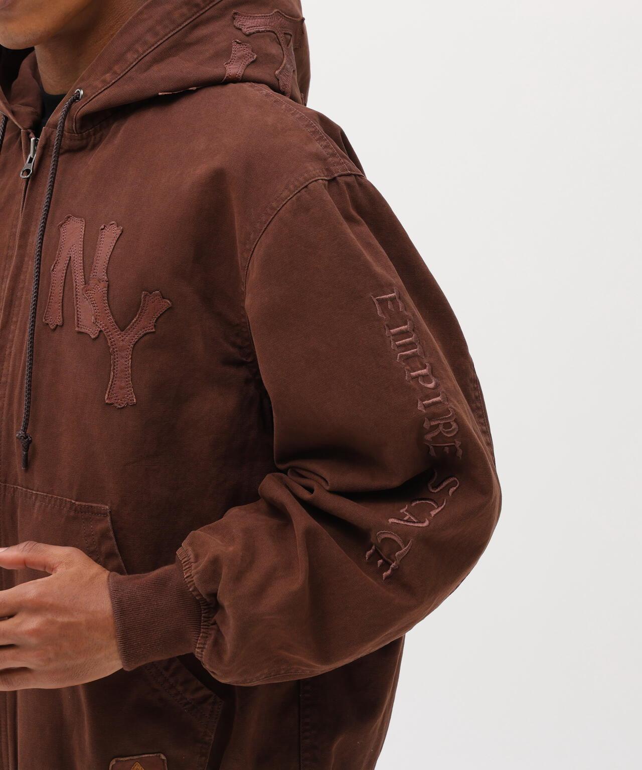 皮革貼片 DUCK HOOD JACKET 夾克