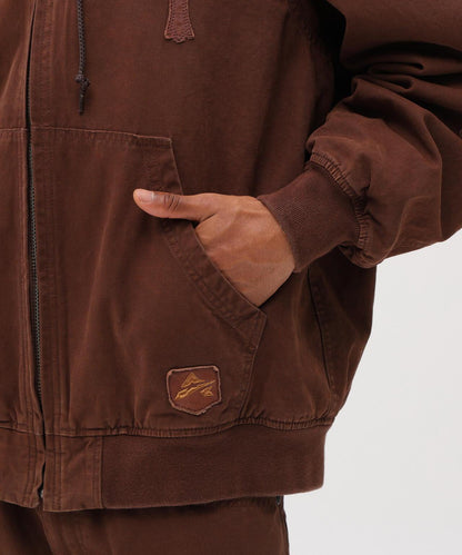 皮革貼片 DUCK HOOD JACKET 夾克