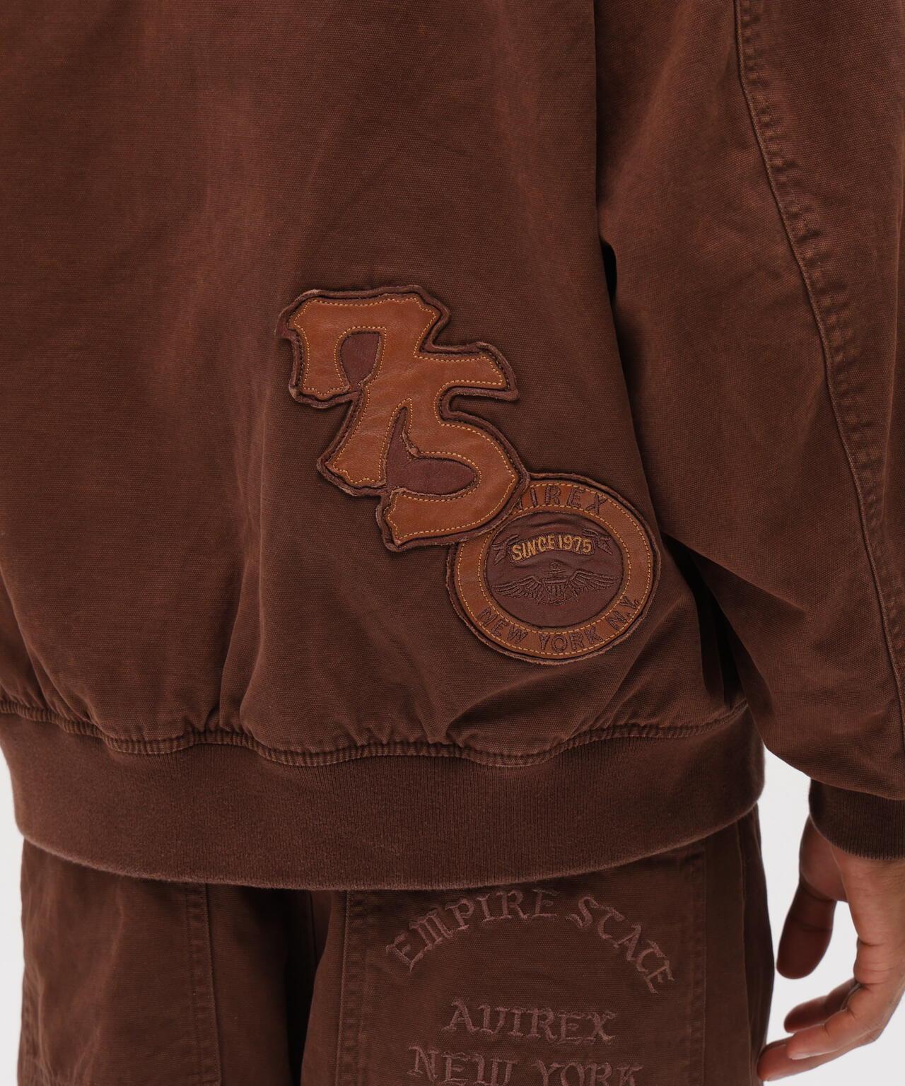 皮革貼片 DUCK HOOD JACKET 夾克