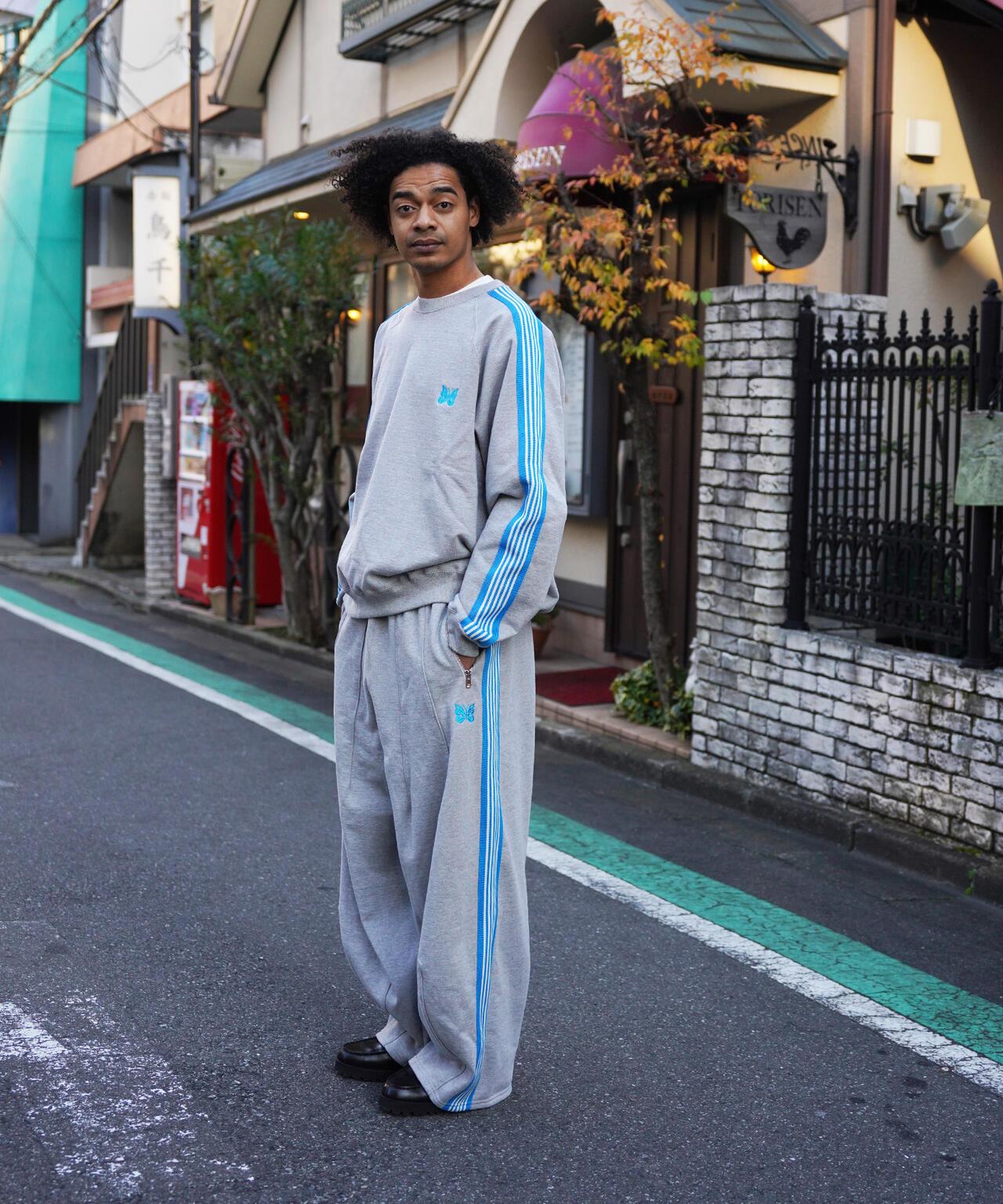 棉質針織圓領上衣 TRACK CREW NECK - COTTON JERSEY