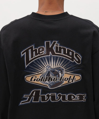 圖案印花長袖T恤 THE KINGS