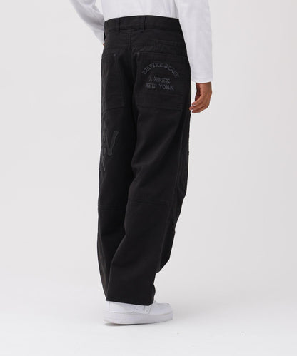 LEATHER PATCH DUCK DOUBLE KNEE PANTS