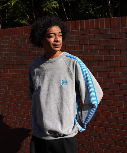 棉質針織圓領上衣 TRACK CREW NECK - COTTON JERSEY