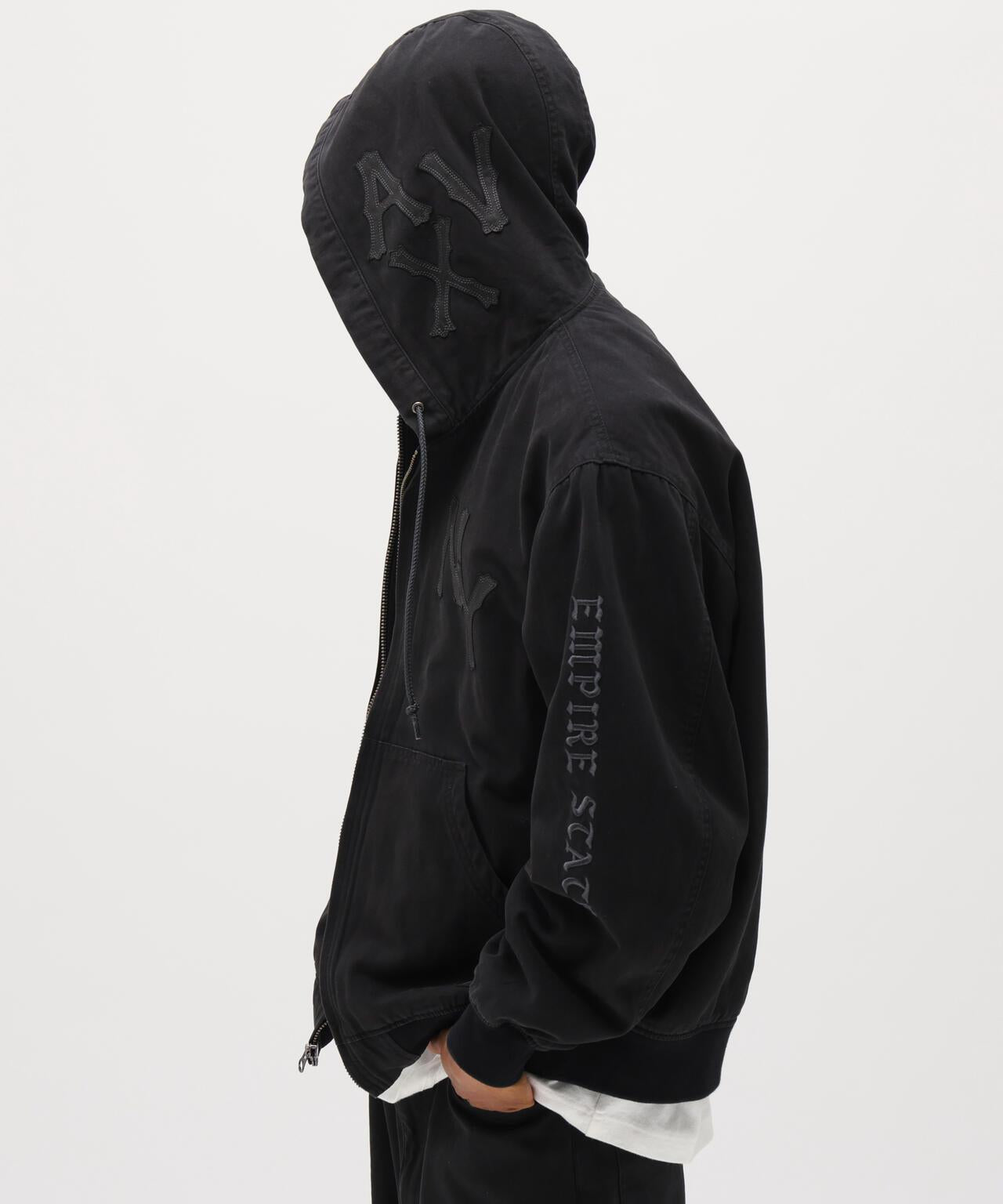 皮革貼片 DUCK HOOD JACKET 夾克