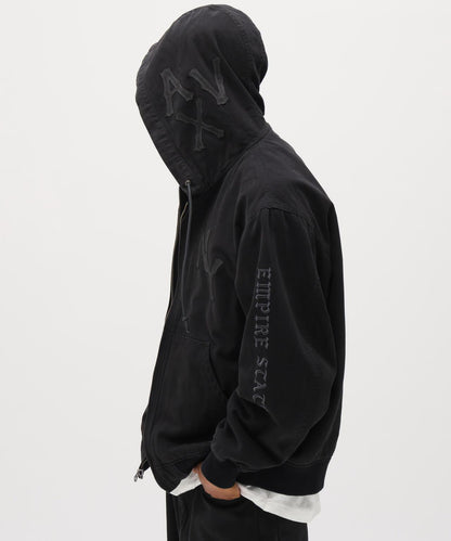 皮革貼片 DUCK HOOD JACKET 夾克