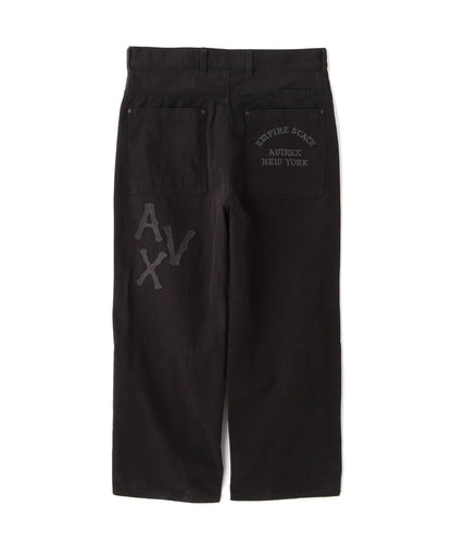 LEATHER PATCH DUCK DOUBLE KNEE PANTS