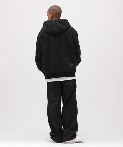 皮革貼片 DUCK HOOD JACKET 夾克