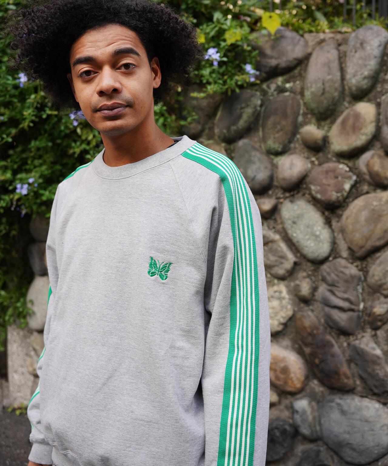 棉質針織圓領上衣 TRACK CREW NECK - COTTON JERSEY