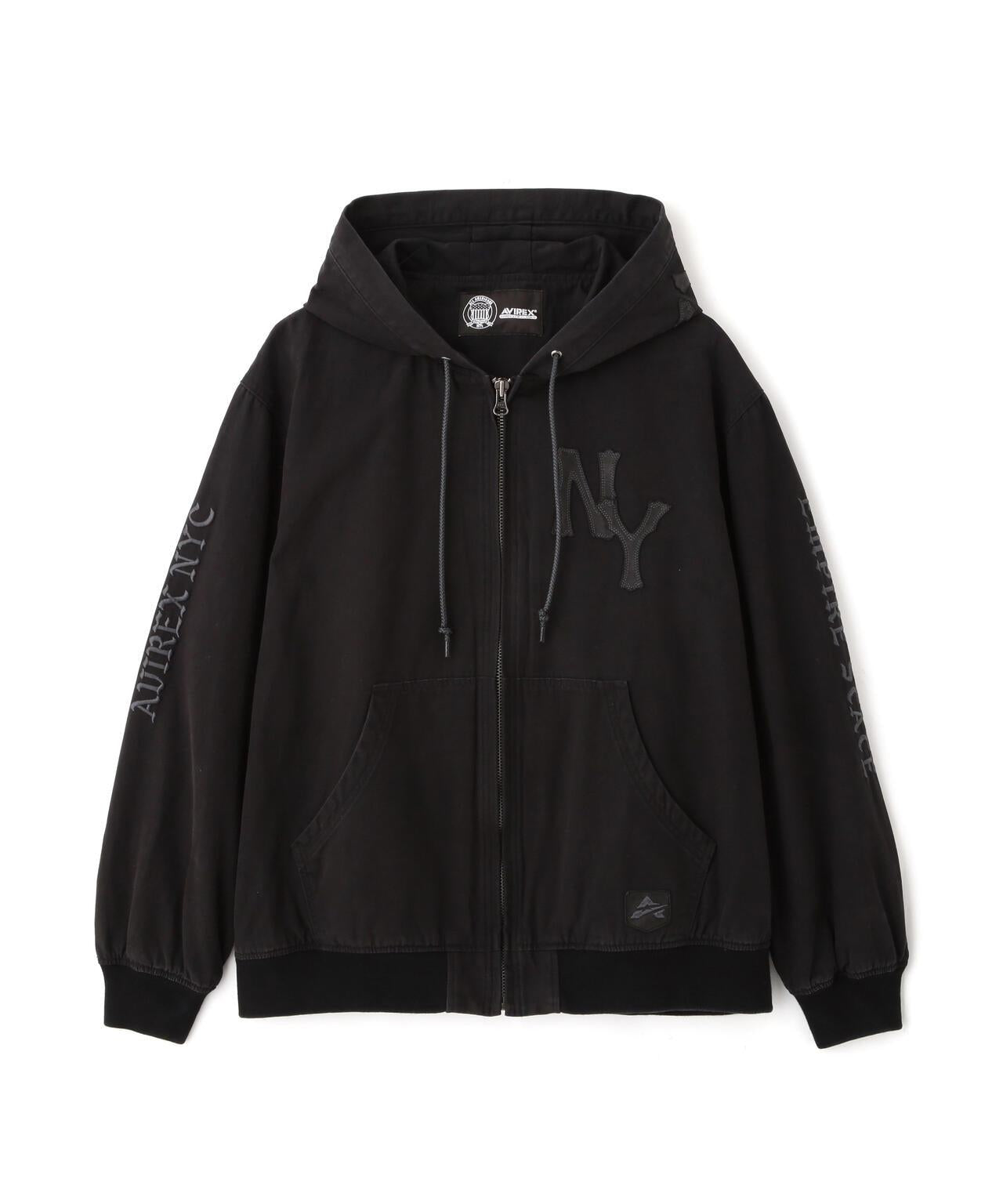 皮革貼片 DUCK HOOD JACKET 夾克