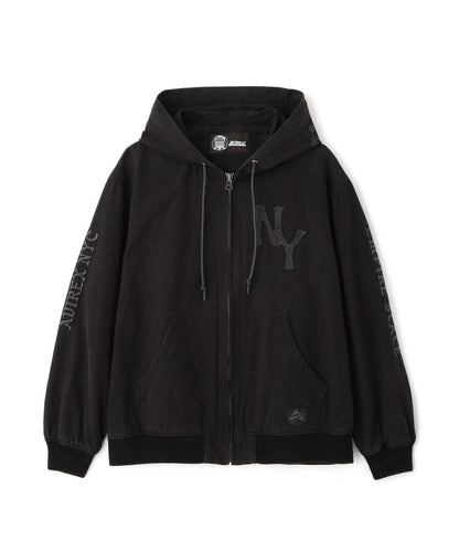 皮革貼片 DUCK HOOD JACKET 夾克