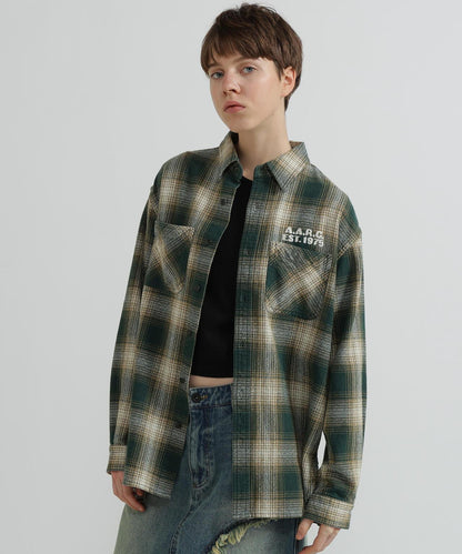 OMBRE CHECK SHIRT 漸變格紋襯衫