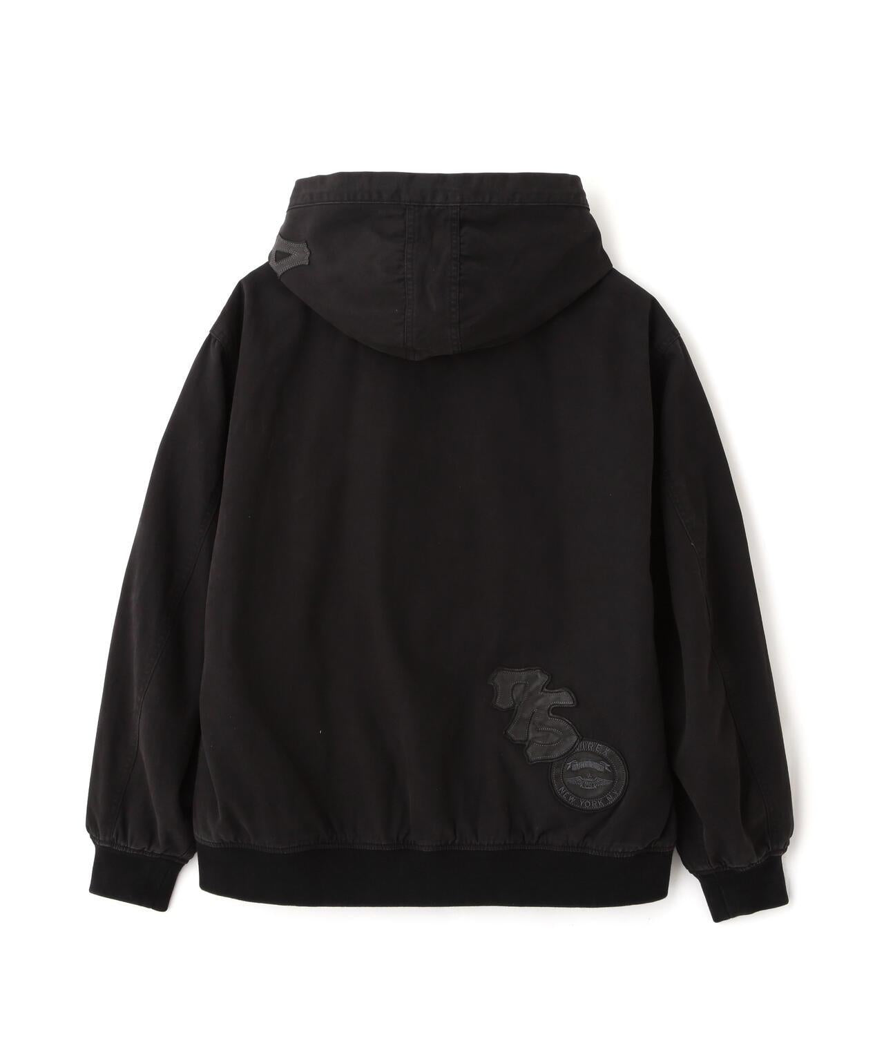 皮革貼片 DUCK HOOD JACKET 夾克