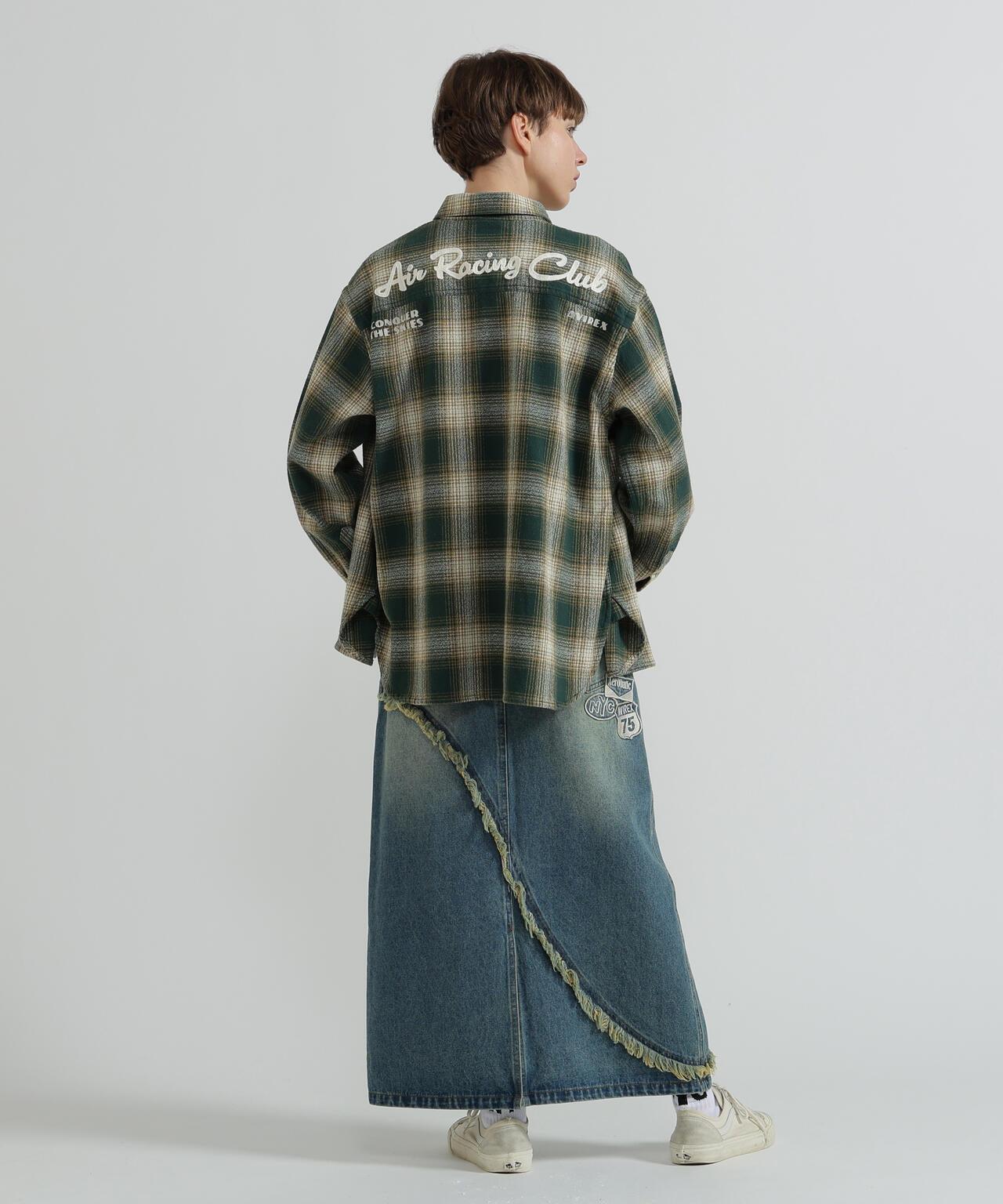 OMBRE CHECK SHIRT 漸變格紋襯衫