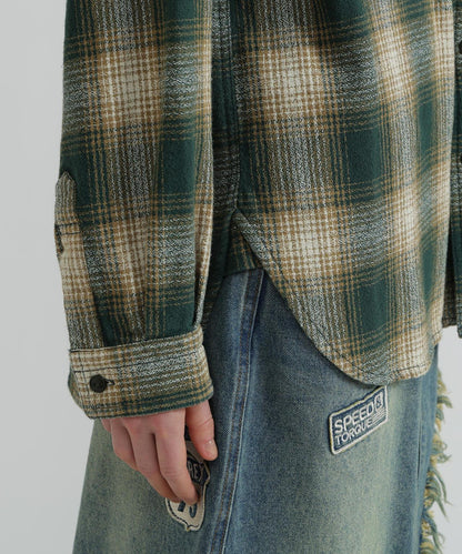 OMBRE CHECK SHIRT 漸變格紋襯衫