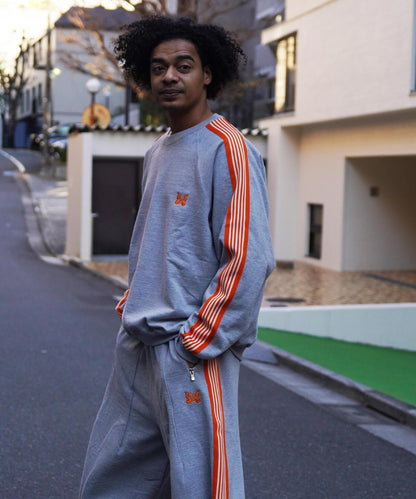 棉質針織圓領上衣 TRACK CREW NECK - COTTON JERSEY