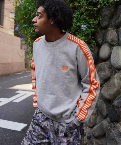 棉質針織圓領上衣 TRACK CREW NECK - COTTON JERSEY