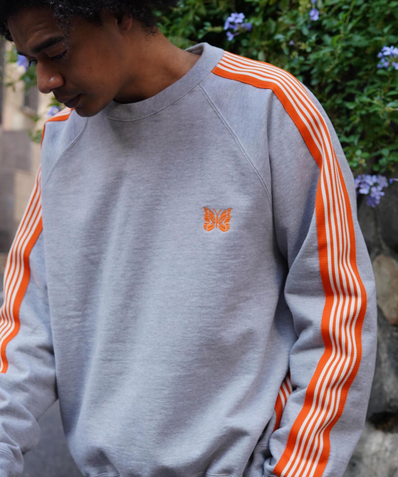 棉質針織圓領上衣 TRACK CREW NECK - COTTON JERSEY
