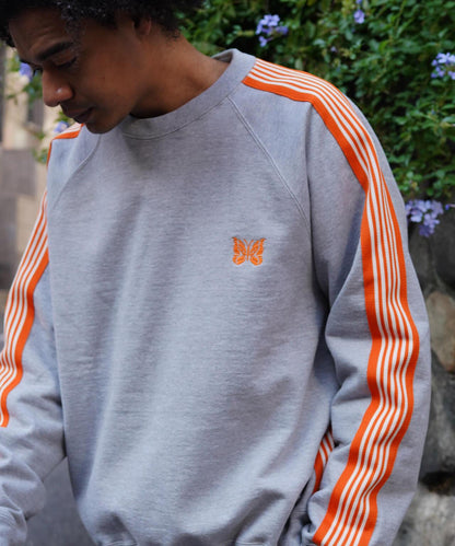 棉質針織圓領上衣 TRACK CREW NECK - COTTON JERSEY