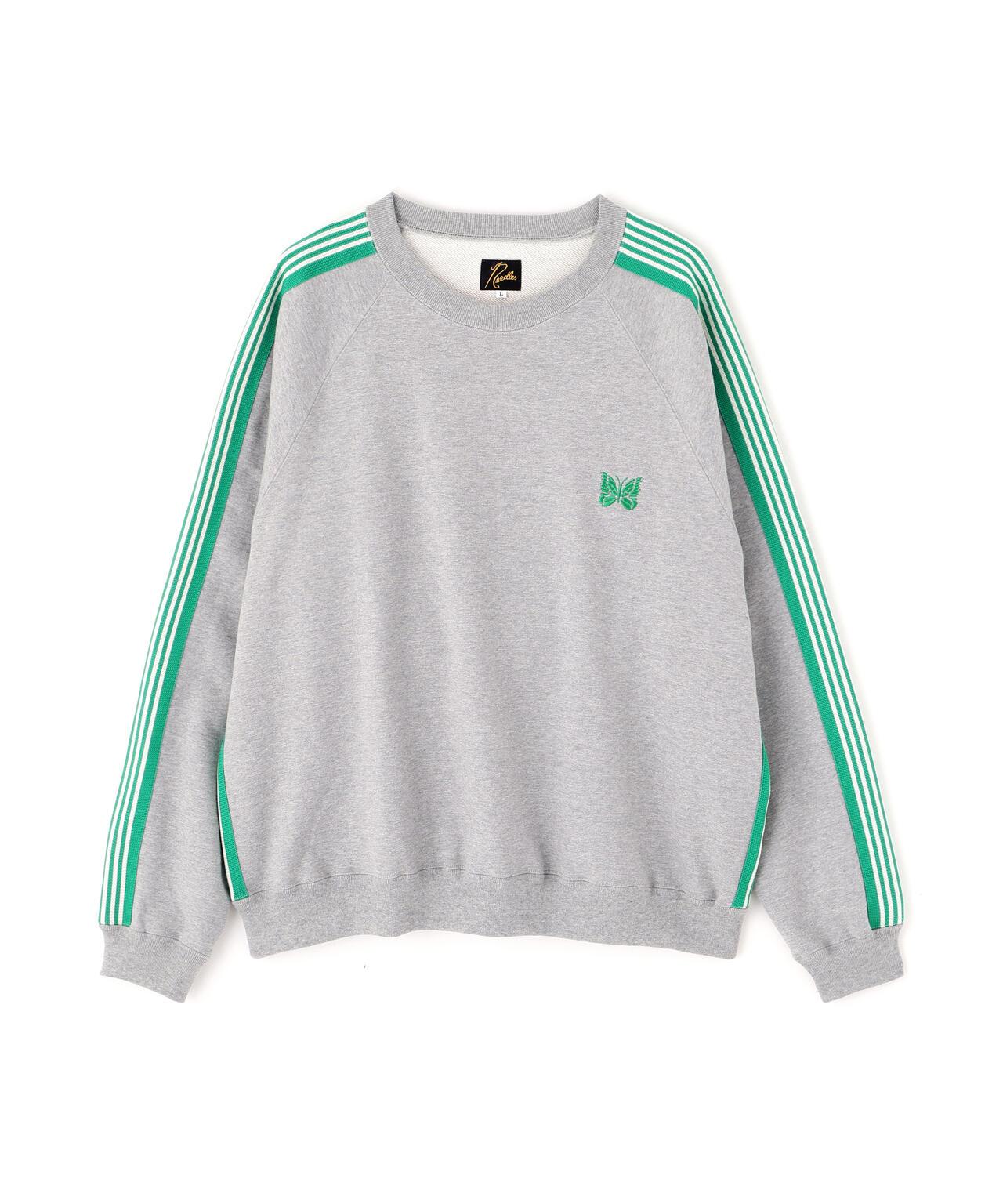 棉質針織圓領上衣 TRACK CREW NECK - COTTON JERSEY