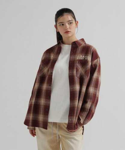 OMBRE CHECK SHIRT 漸變格紋襯衫